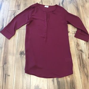 Burgundy Tunic
